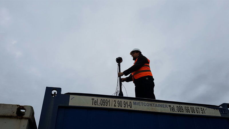 Unsere 360-Grad-Kamera im Sperrradius