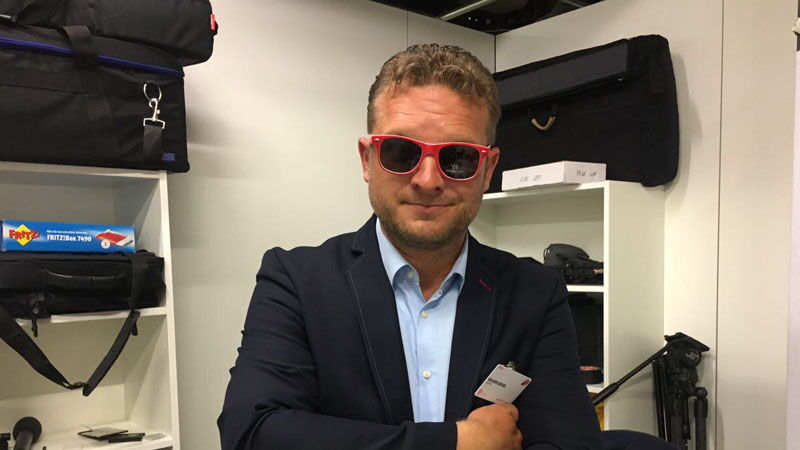 Radio Bonn/Rhein-Sieg-Moderator Volker Groß für av22 bei der IFA