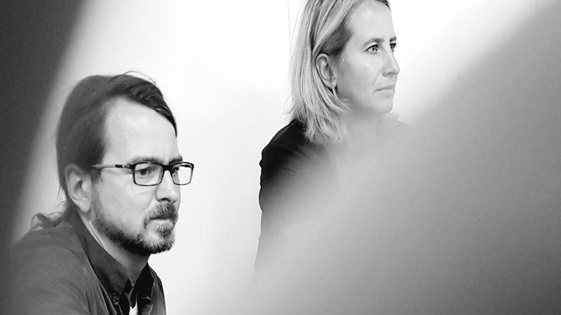 Kamermann Max Kluger und Redakteurin Yvonne Lange