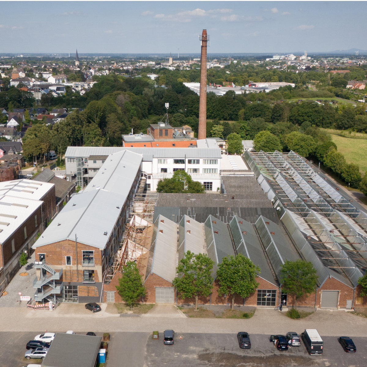 AV22 online – Luftbildaufnahme der Alten Tuchfabrik in Euskirchen mit Drohne